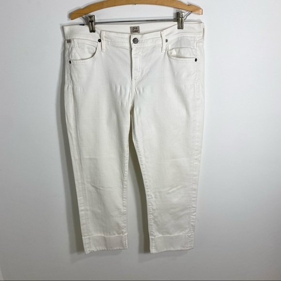 Citizens of Humanity Dani Cropped White Jeans 31 - Picture 2 of 11